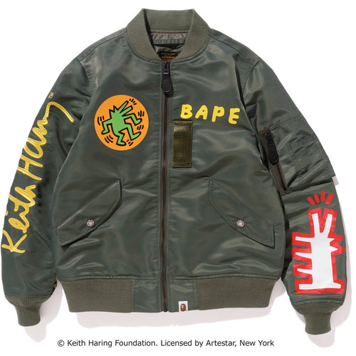 KEITH HARING LIGHT WEIGHT MA-1 LADIES