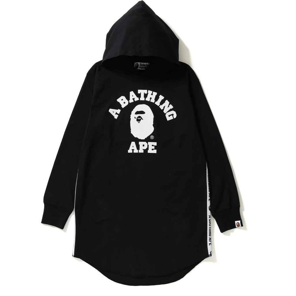 COLLEGE TAPE HOODIE ONEPIECE LADIES